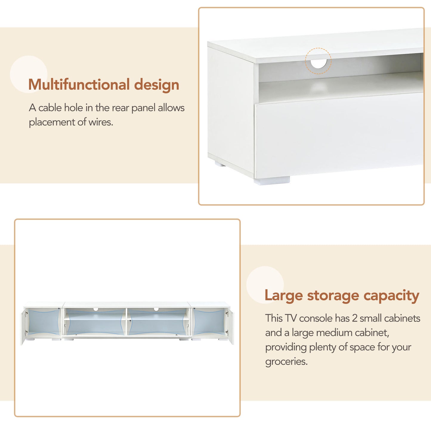 Westport Contemporary ON-TREND Rattan Entertainment Center