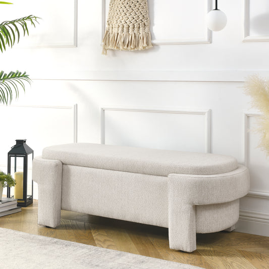 Centerville Contemporary Linen Storage Bench