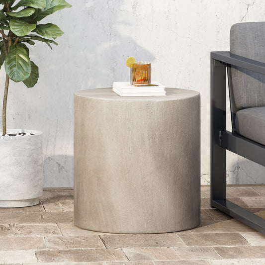 Lazzareschi Modern Concrete Side Table