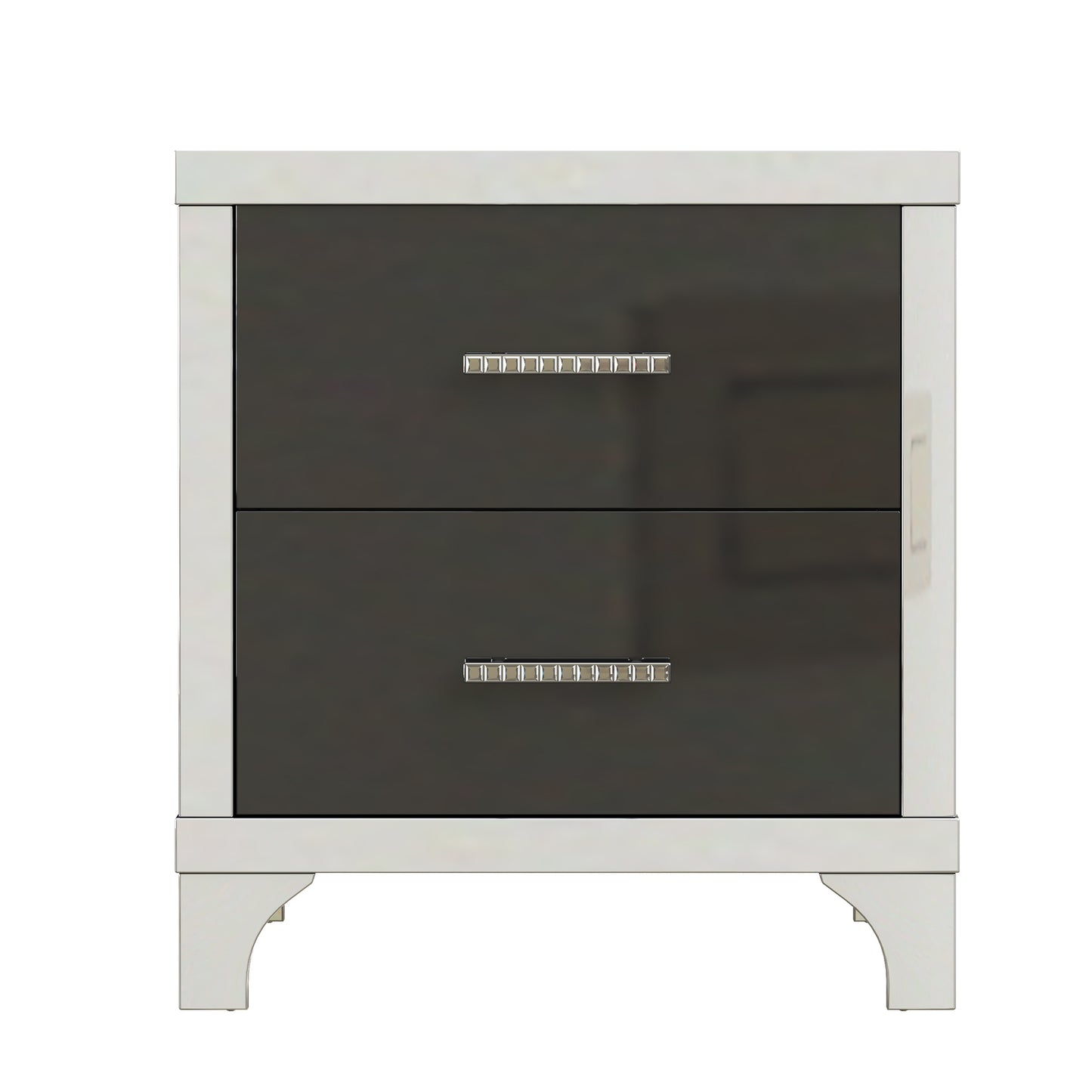 Silverleaf Modern Mirrored Nightstand