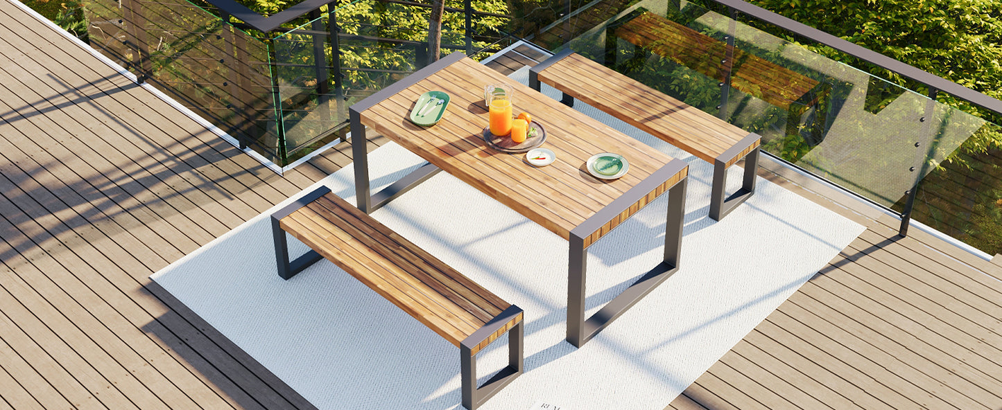 Oakridge Contemporary Outdoor Dining Set