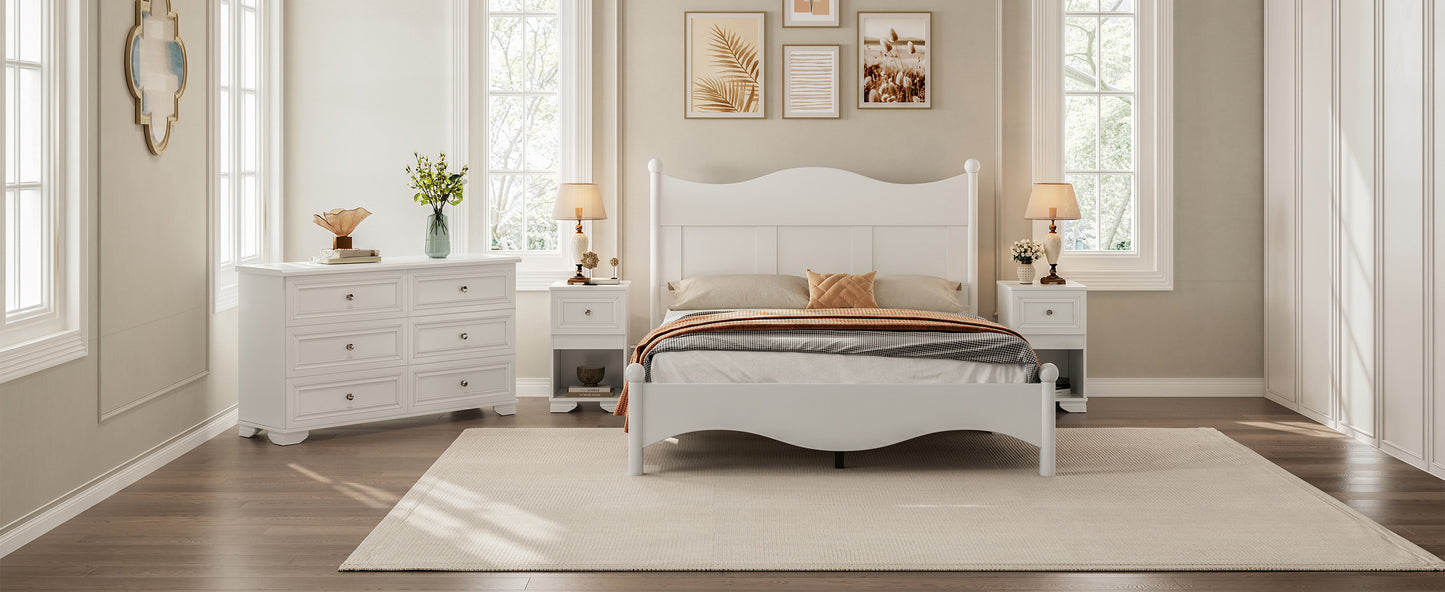 Elmcrest Mid-Century 4-Pieces Elegant Bedroom Sets