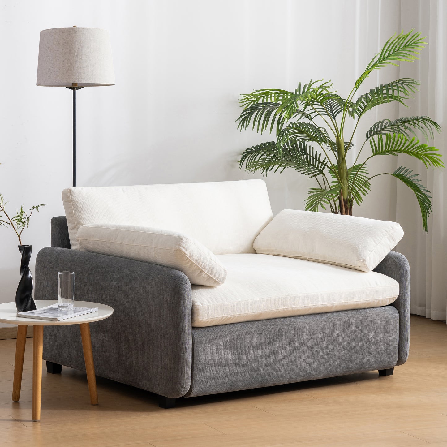 Justo Contemporary Chenille Accent Chair