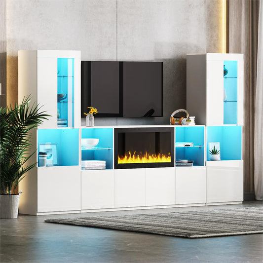 Eda Modern High Gloss Entertainment Center