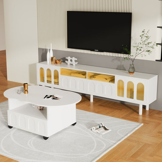 Silverleaf Contemporary ON-TREND LED TV Stand
