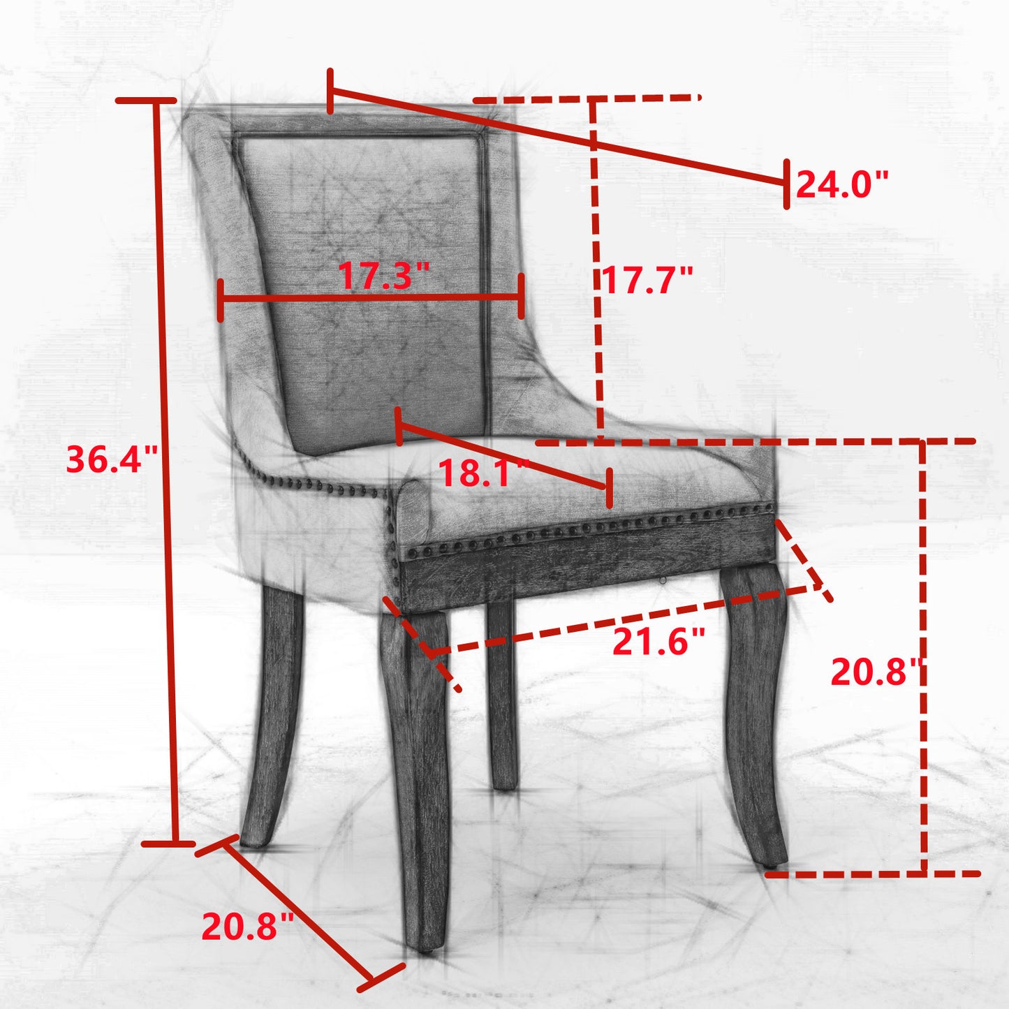 Somerset Modern Ultra Fabric Dining Chair