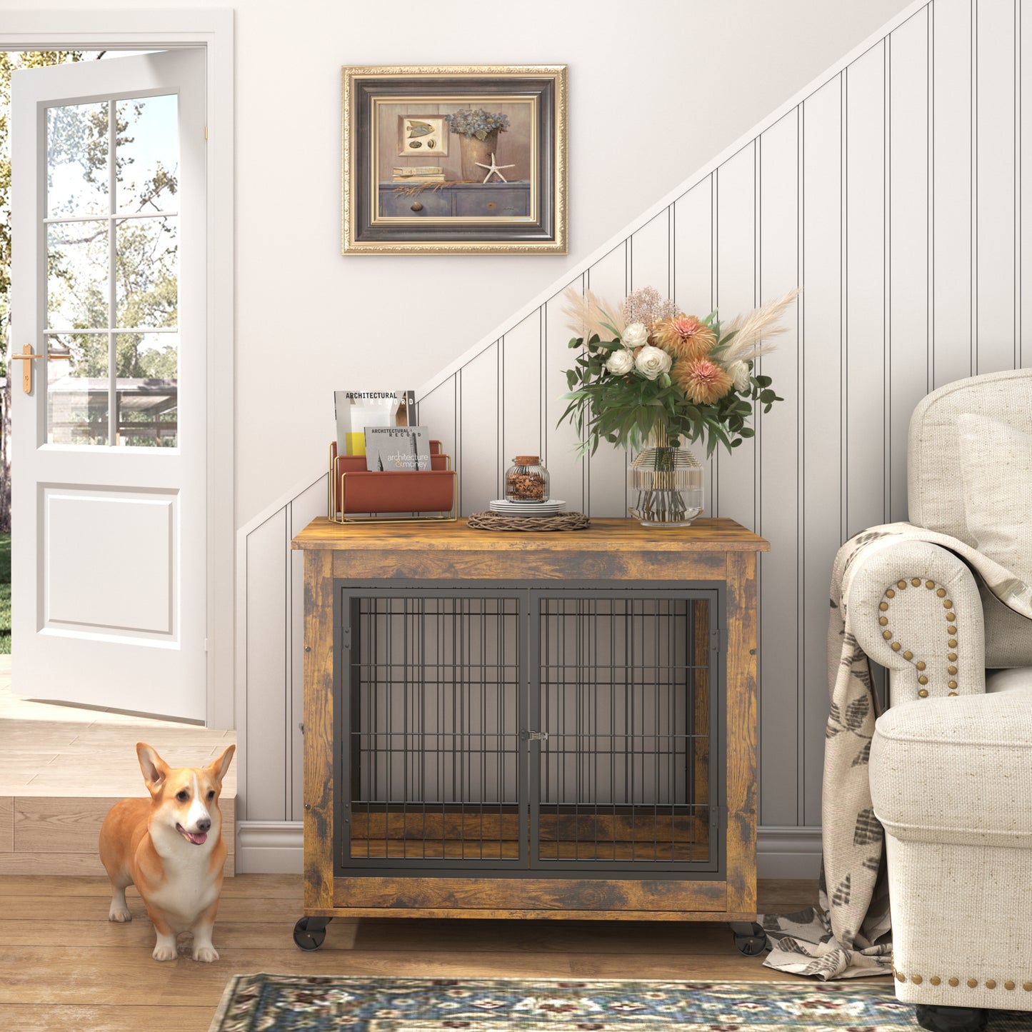 Calista Craftsman Crate Furniture Table