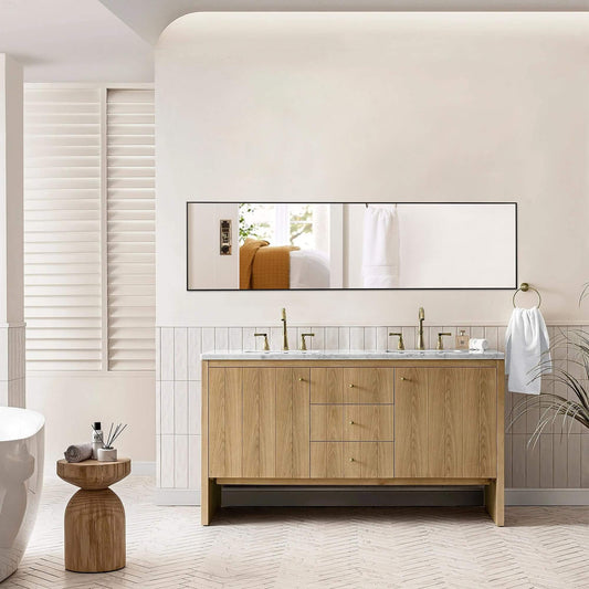 Eda Modern Aluminum Standing Mirror