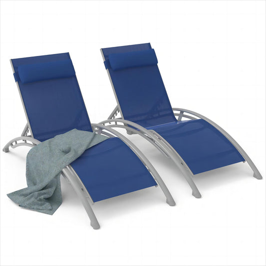 Calista Contemporary Outdoor Chaise Lounge