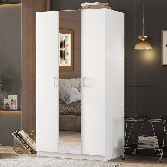 Jiron Modern Mirror Wardrobe Armoire