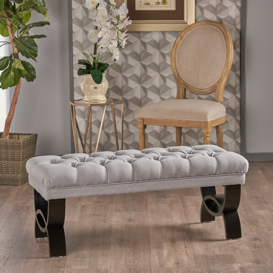 Cleo Contemporary Hilton Upholstered Ottoman