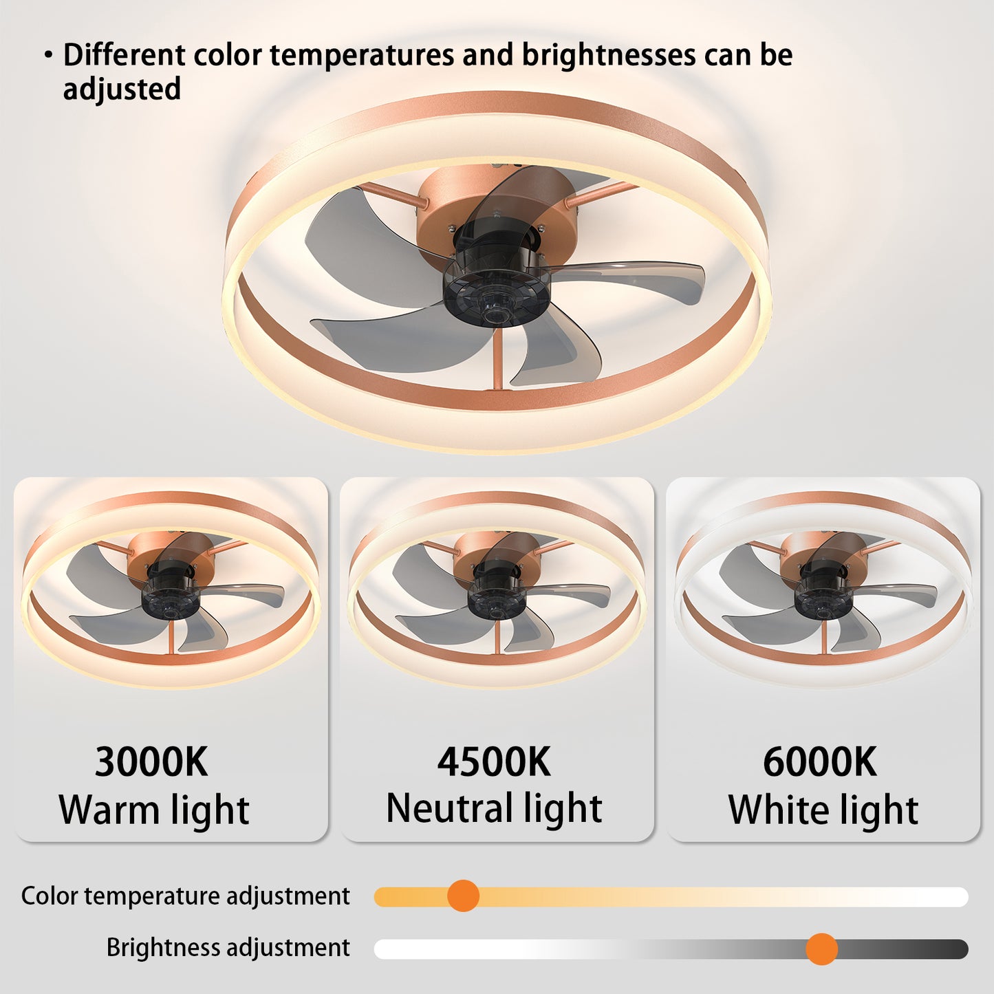 Jiron Modern Elegant LED Ceiling Fans