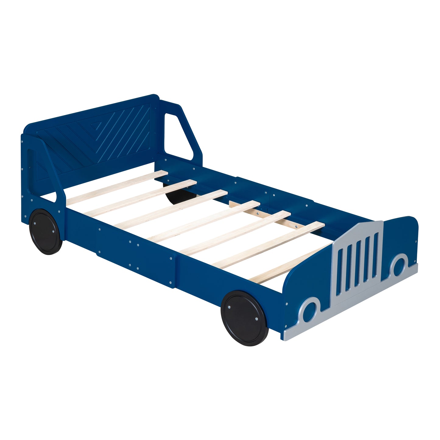 Calista Modern Velvet Car Shaped Platform Bed