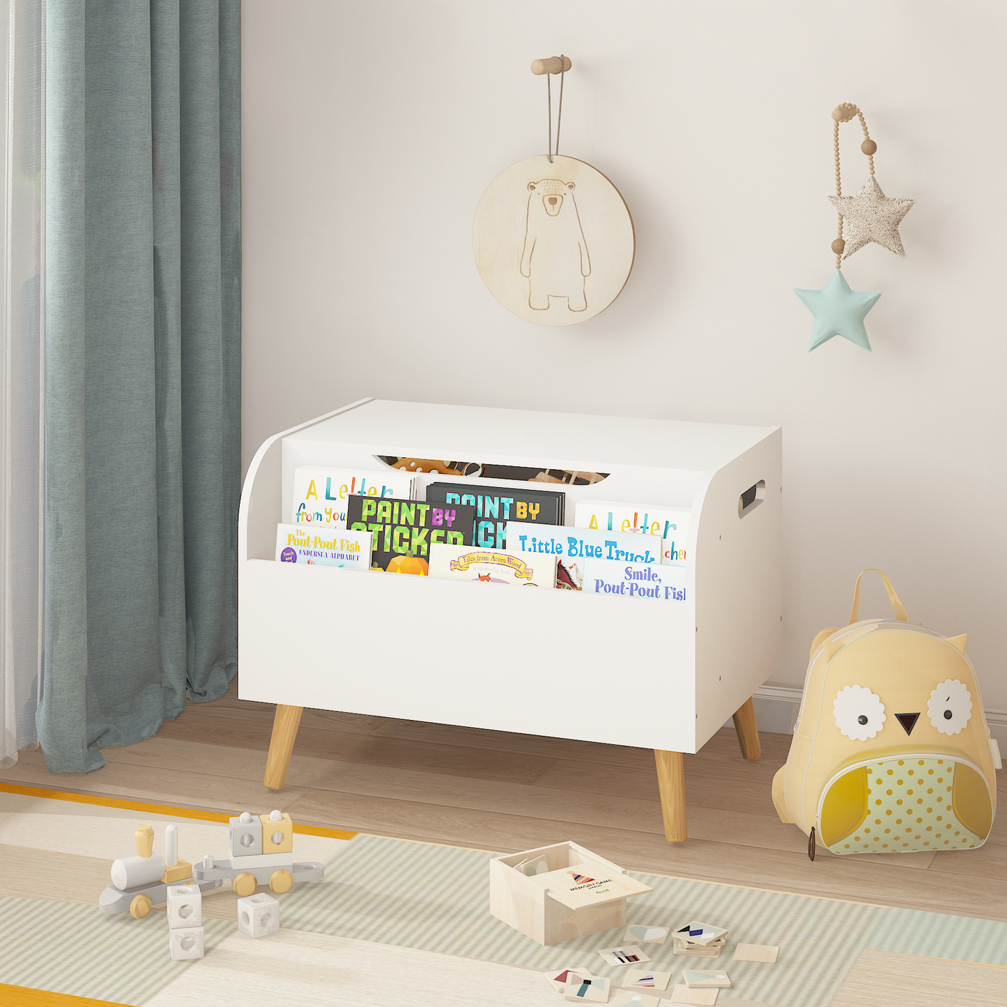 Cleo Craftsman Wooden Toy Organizer