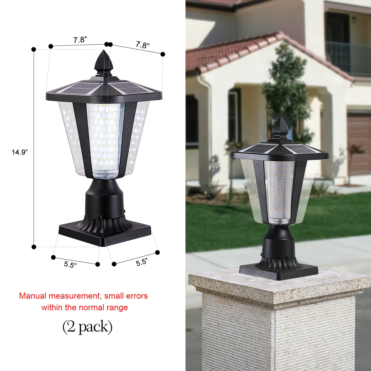 Justo Modern Solar Dimmable LED Lights