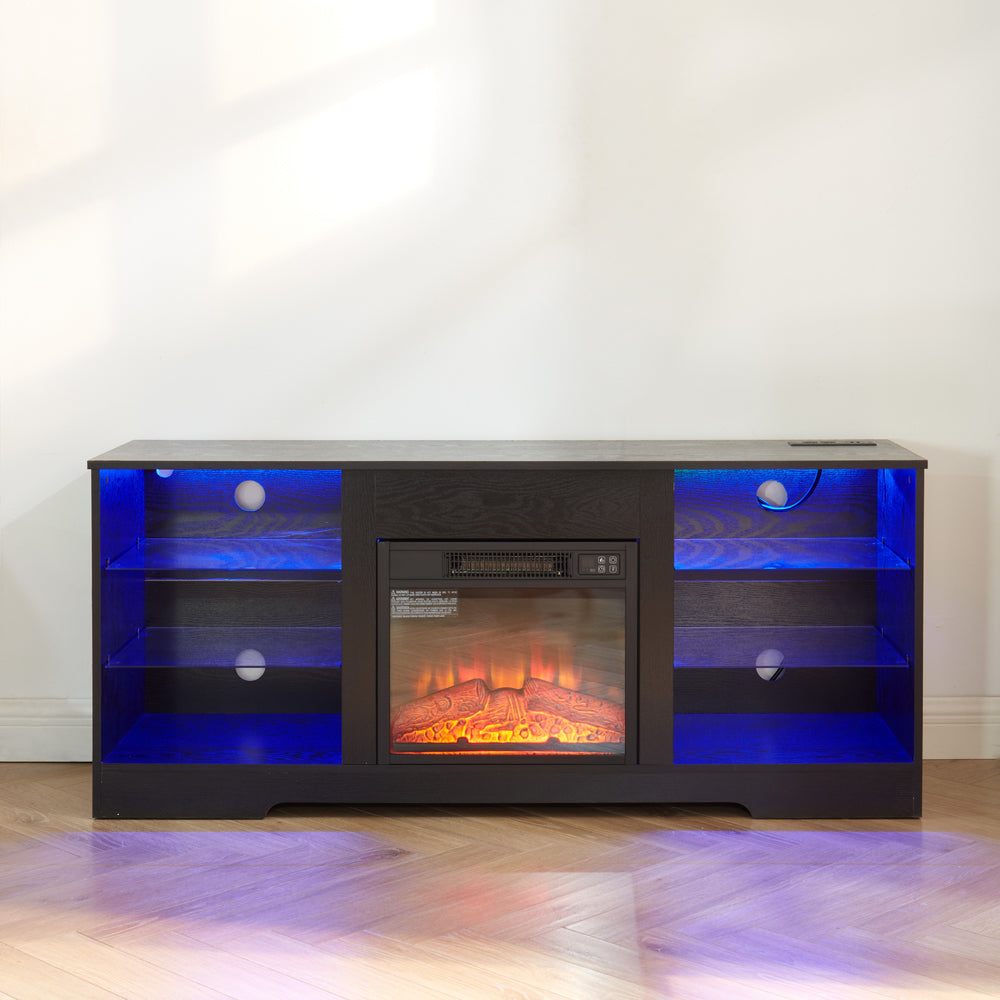 Lula Modern LED Fireplace TV Stand