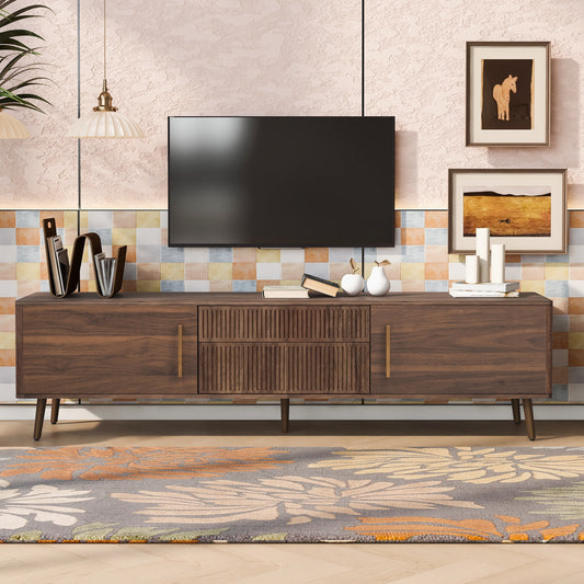 Bartholomew Mid-Century TV Stand with Drawers