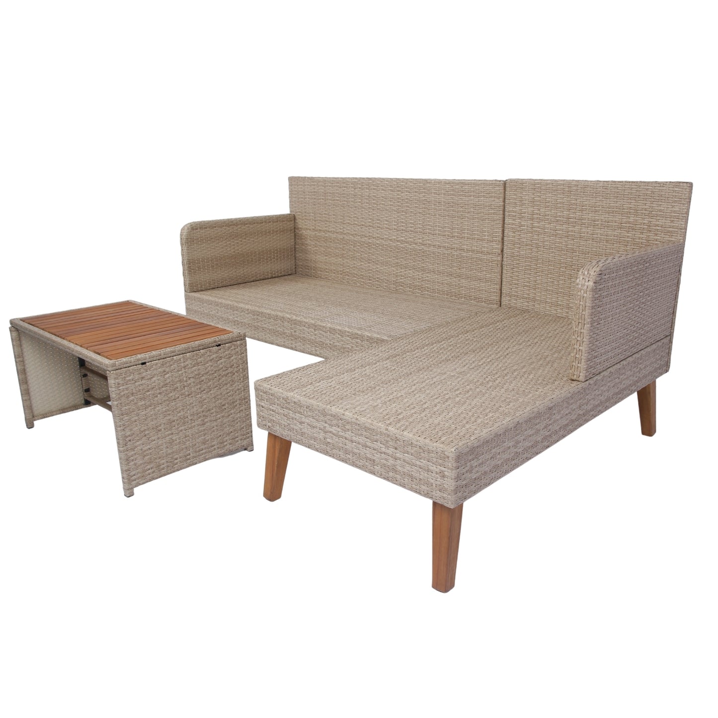 Bartholomew Modern Rattan Outdoor Sofa