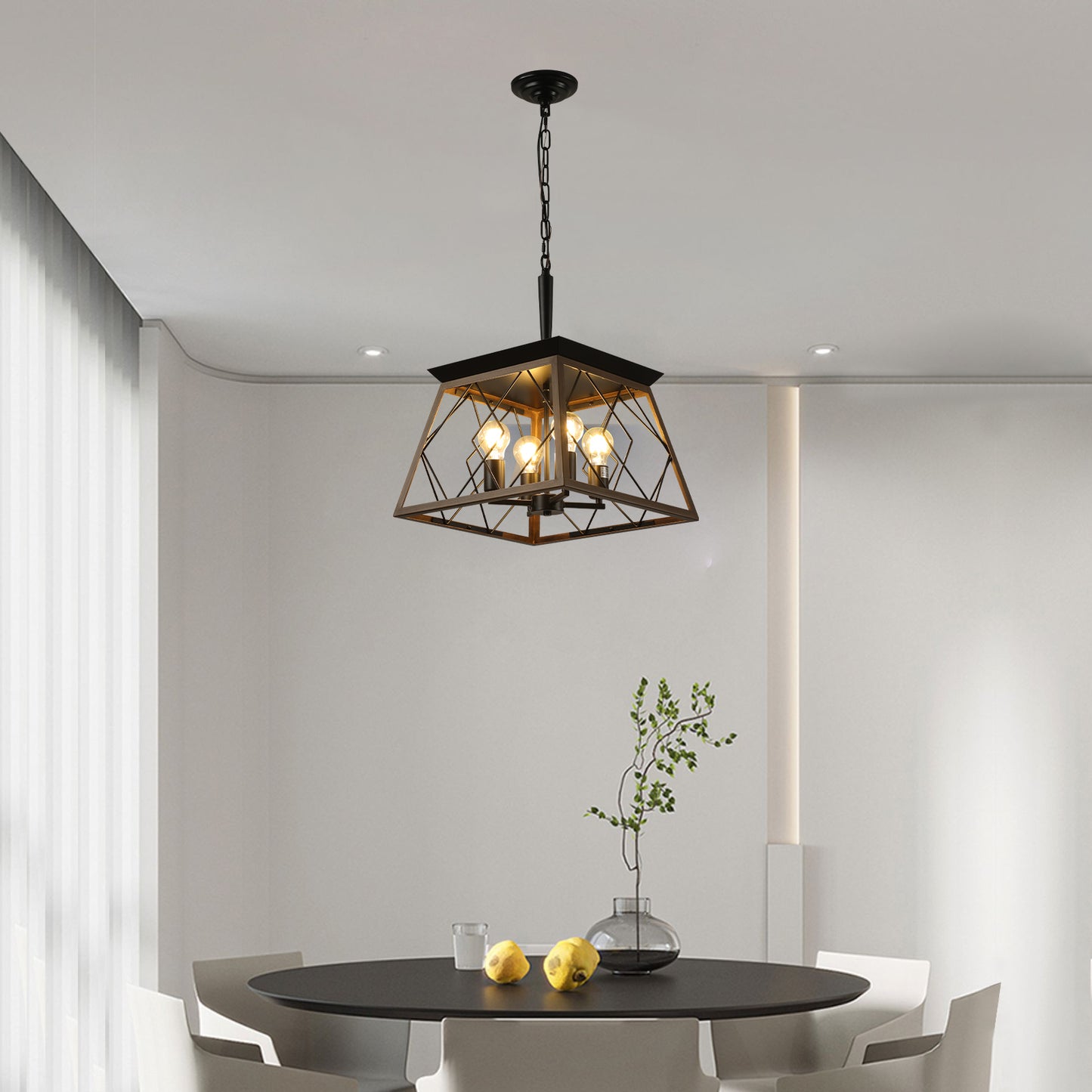 Mission Traditional Industrial Farmhouse Chandelier