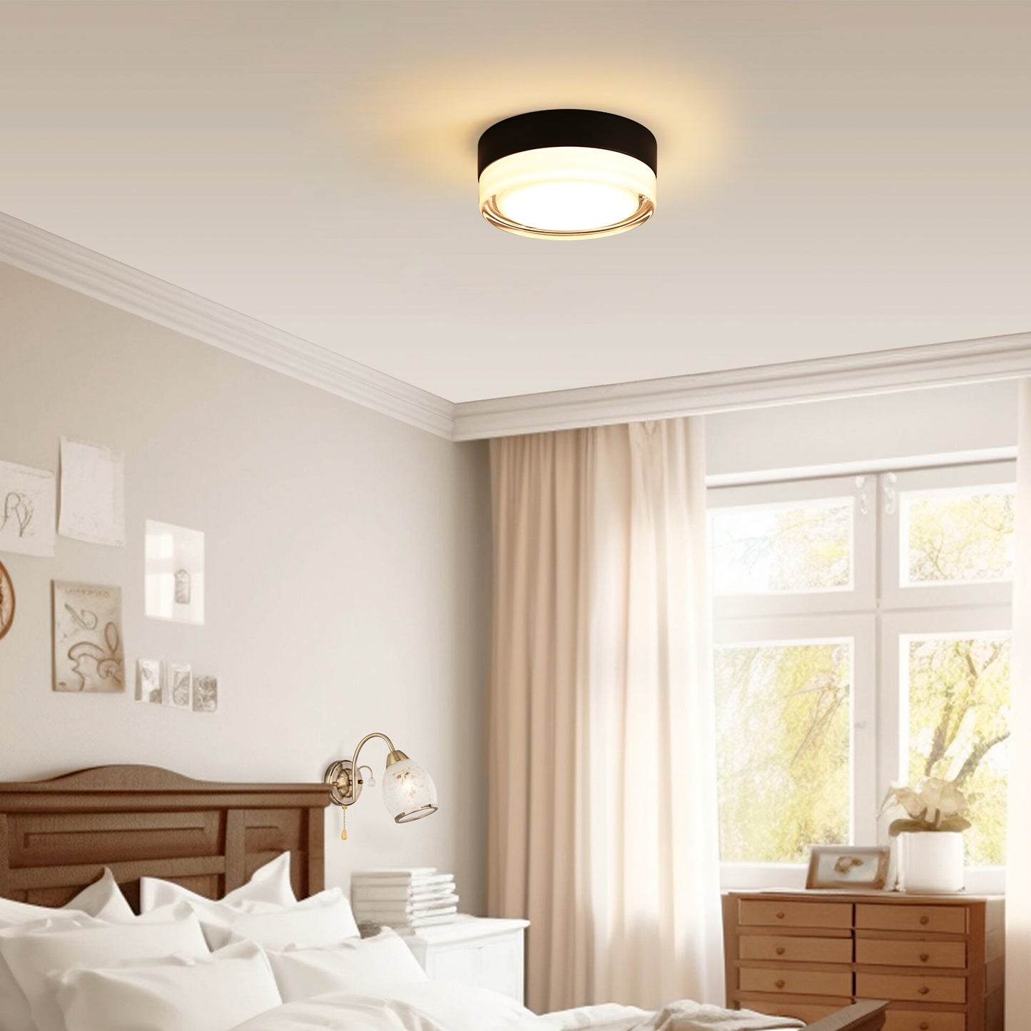Irvington Modern Small Glass Ceiling Light