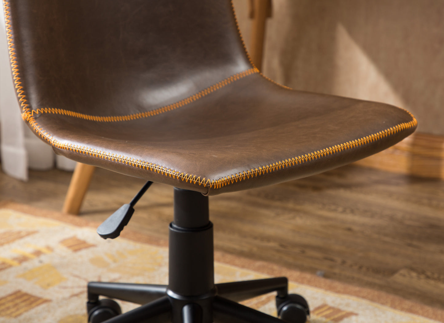 Healdsburg Modern Faux Leather Swivel Office Chair