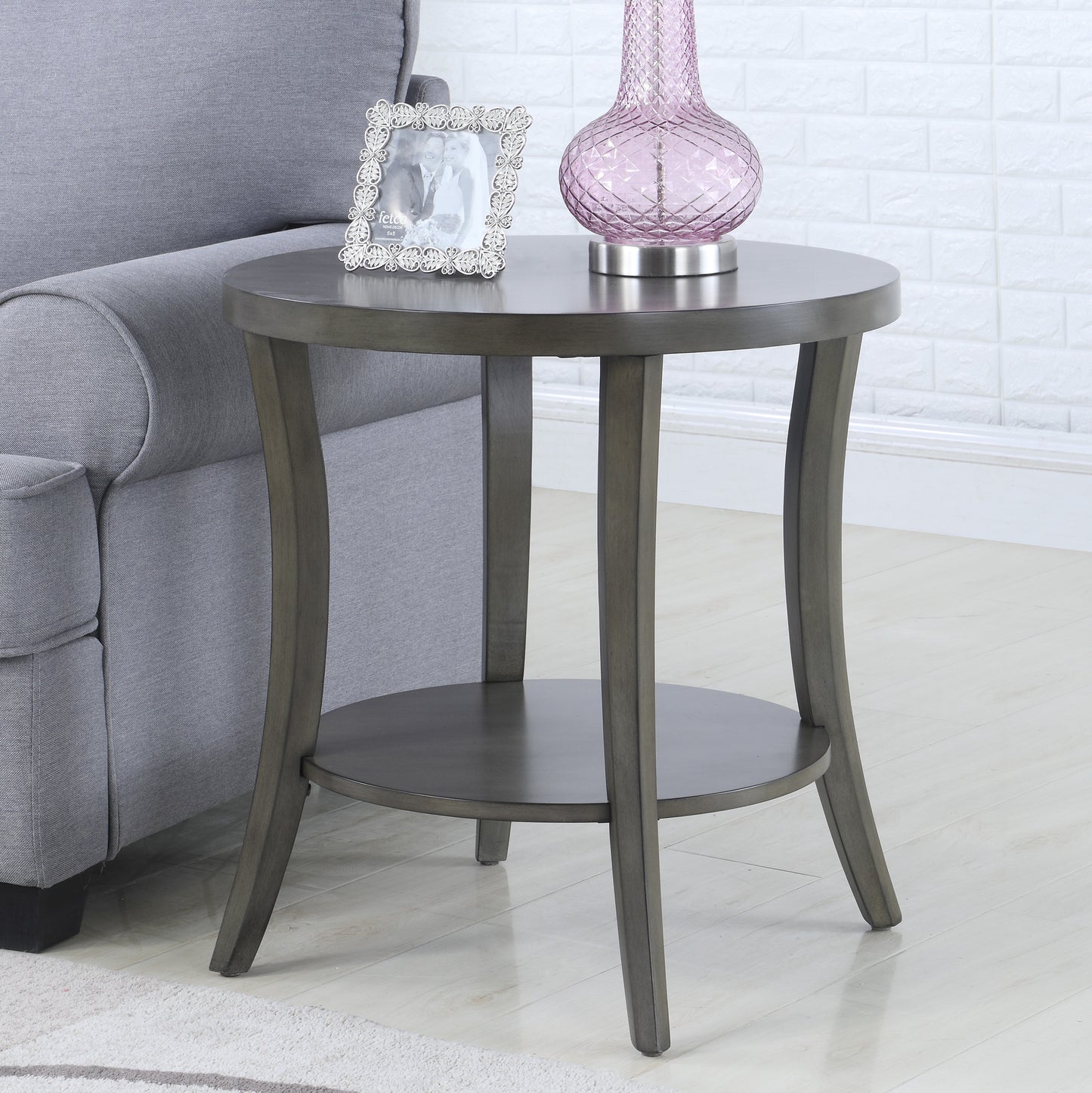 Justo Contemporary Oval Shelf Coffee Table