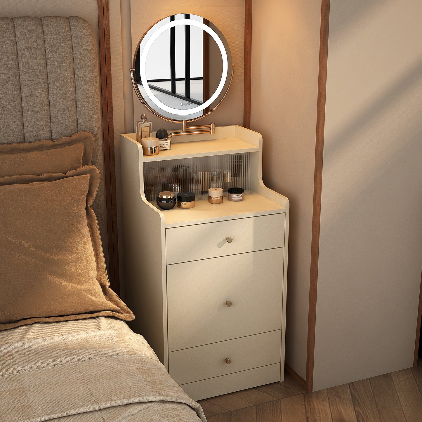 Centerville Contemporary Compact Makeup Vanity