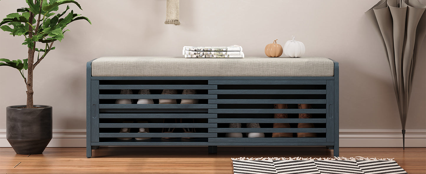 Lula Modern Shutter Storage Bench