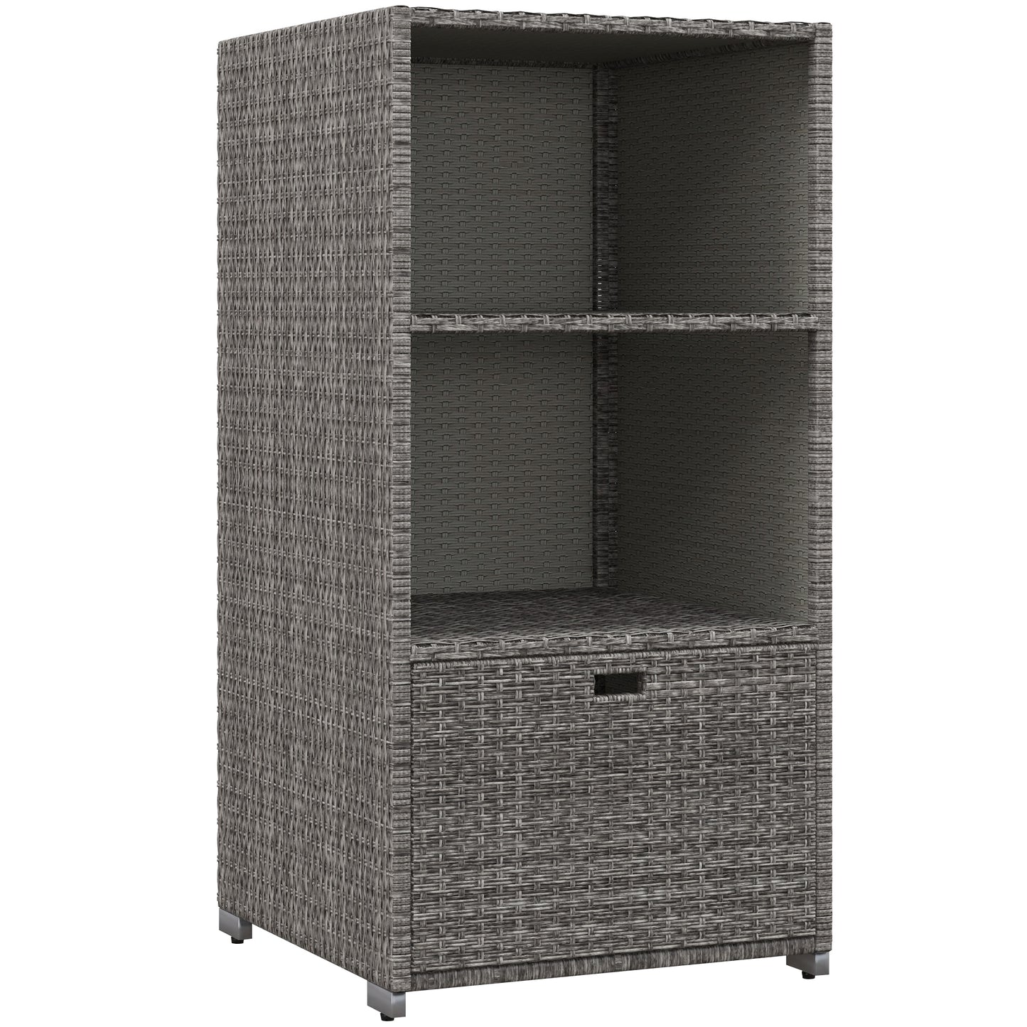 Eda Contemporary Outsunny Wicker Towel Rack