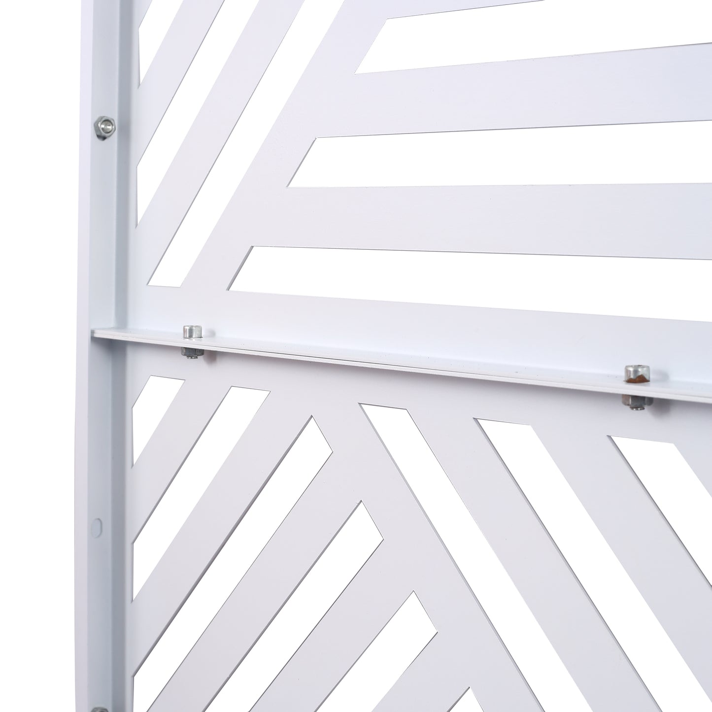 Marcel Industrial Freestanding Metal Privacy Panel