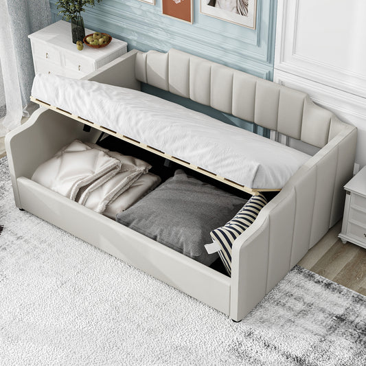 Emery Modern Upholstered Storage Daybed