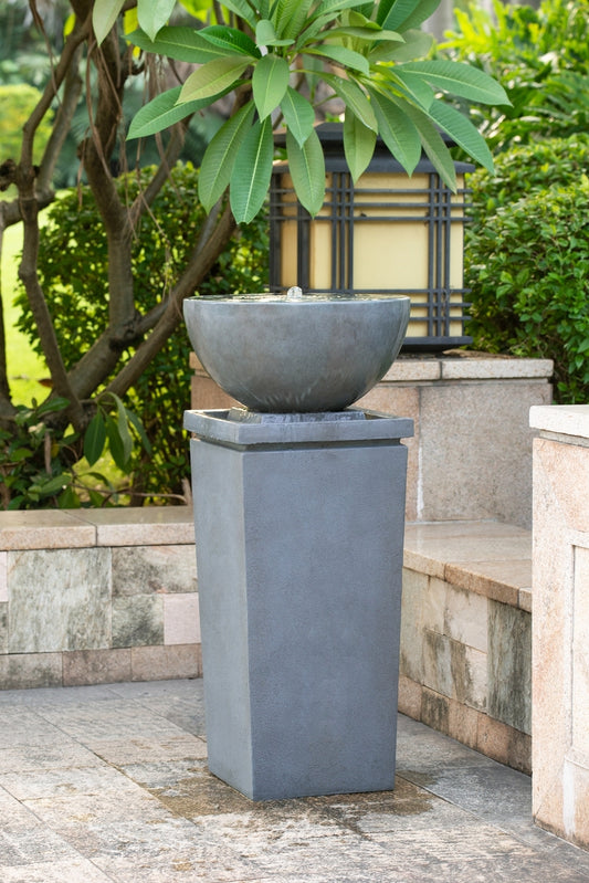 Niles Contemporary Relaxing Outdoor Water Fountain