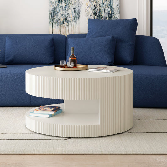 Oakridge Modern Round Storage Table
