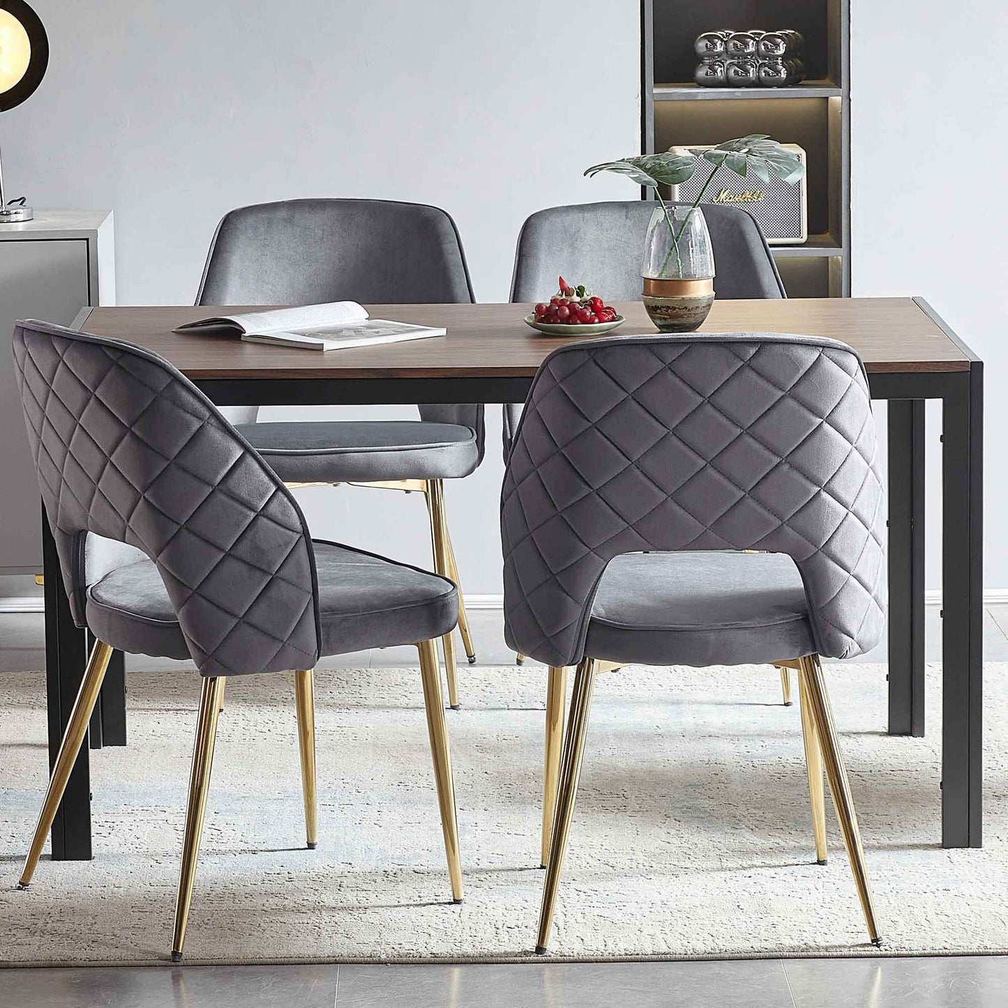 Jiron Modern Upholstered Velvet Dining Chairs