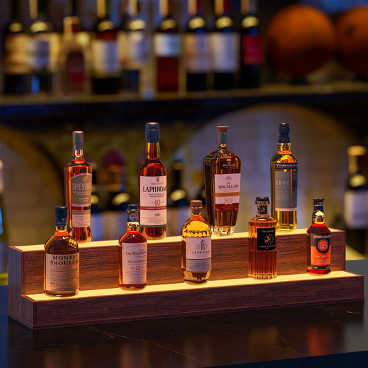 Amity Modern LED Lighted Liquor Bottle Display