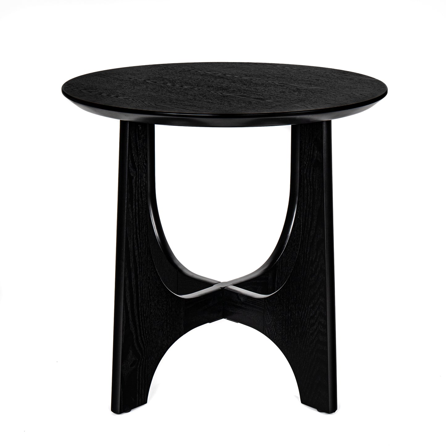 Somerset Contemporary Round Wooden Side Table
