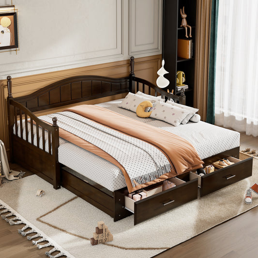 Healdsburg Craftsman Espresso Twin Daybed Trundle