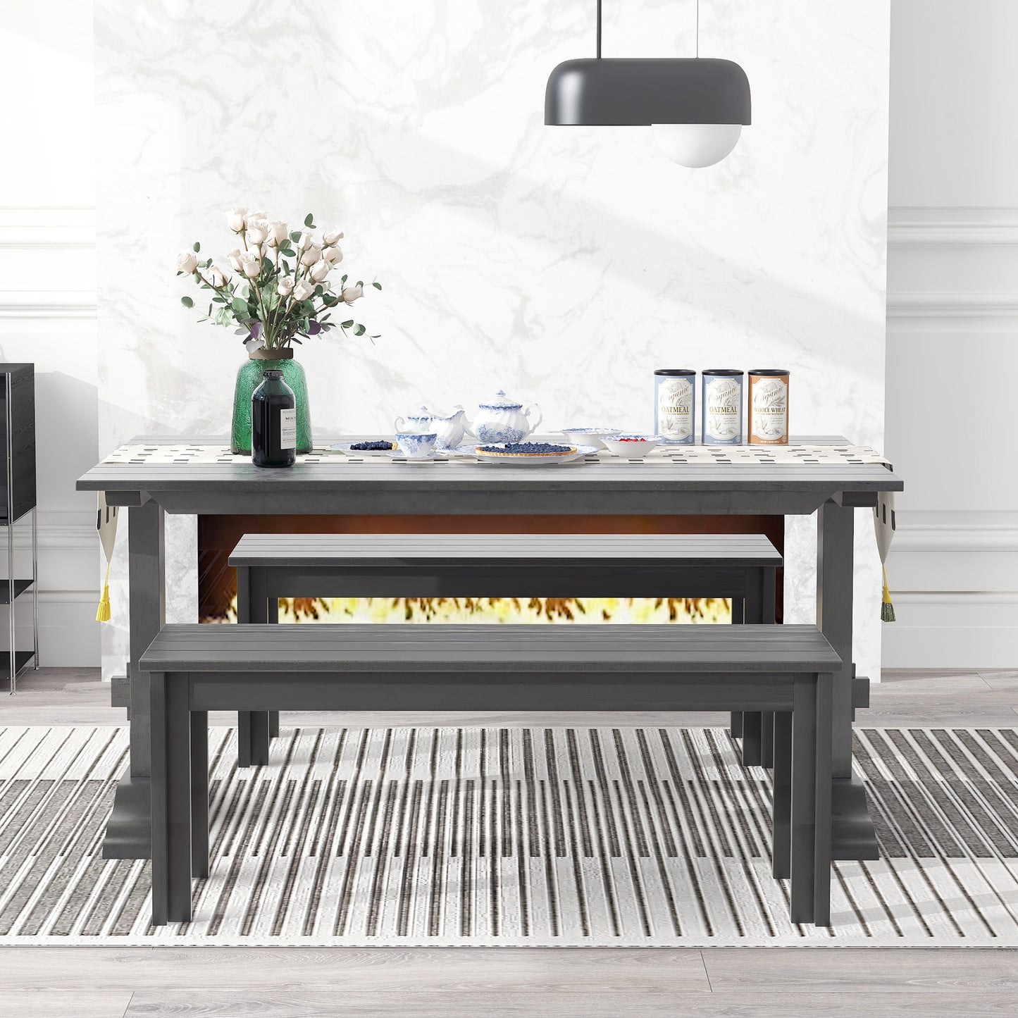 Emery Modern Benches Set