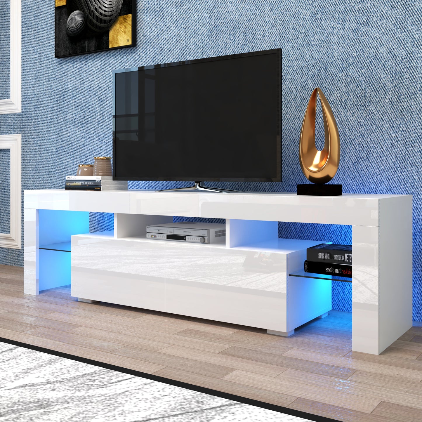 Napa Modern Velvet TV Stand