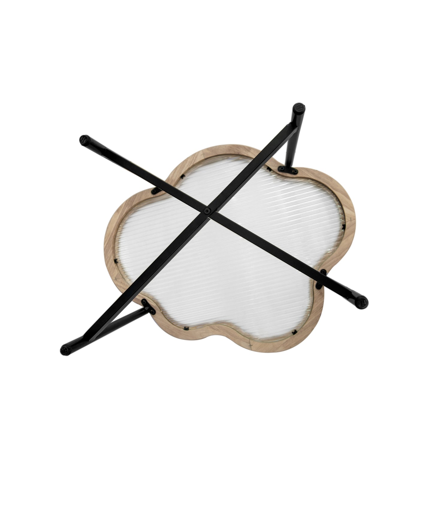 Silverleaf Contemporary Cloud Glass Coffee Table
