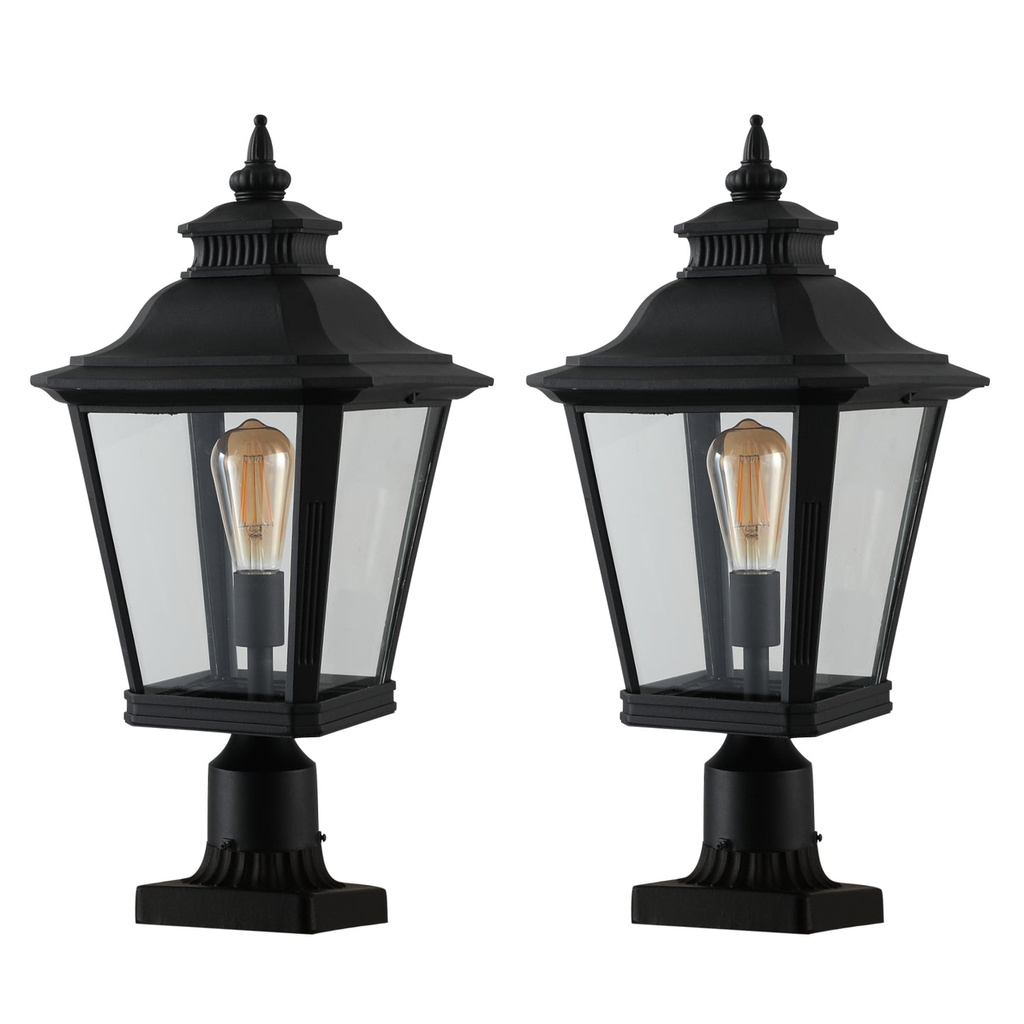Mission Traditional Glass Column Headlights