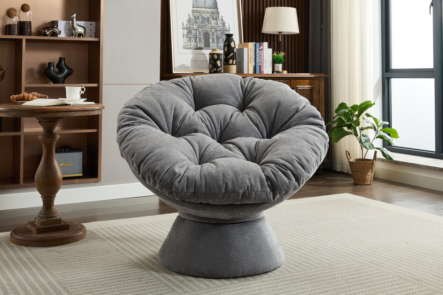 Oakridge Contemporary Velvet Swivel Accent Chair