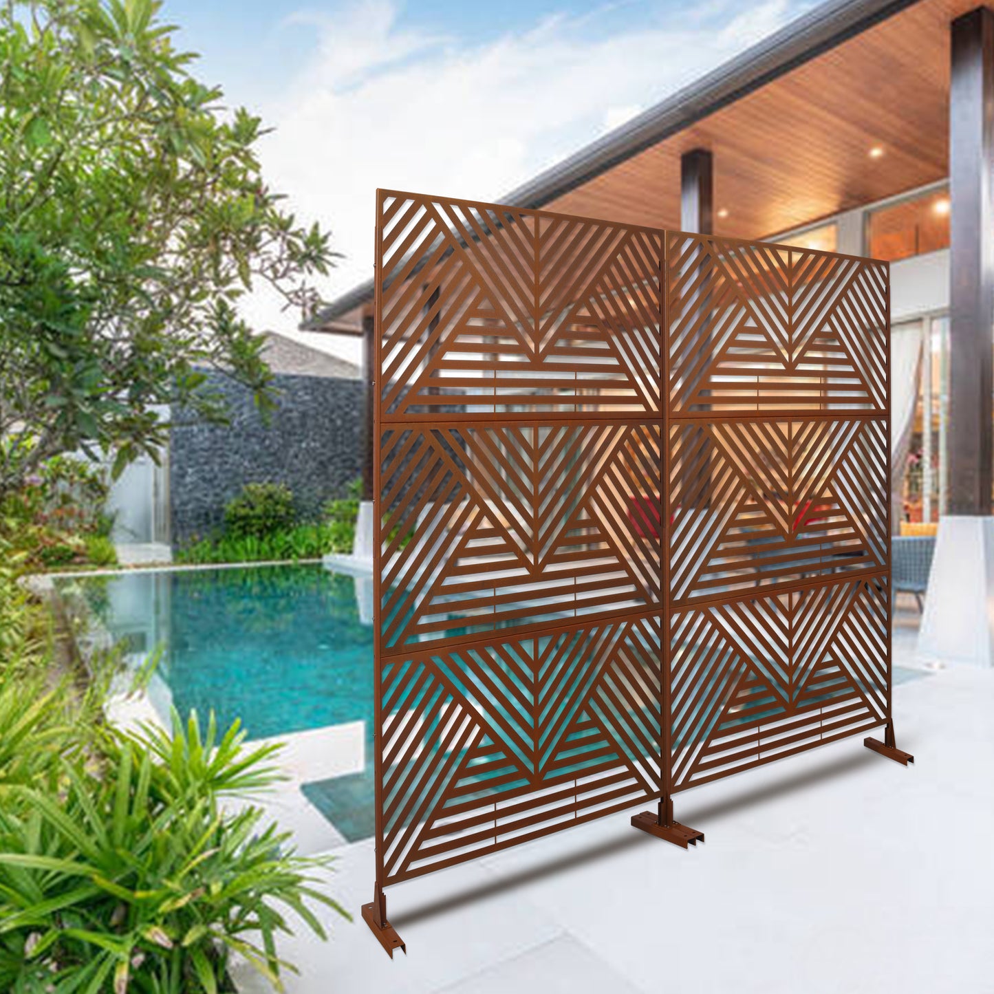Marites Industrial Freestanding Privacy Panel