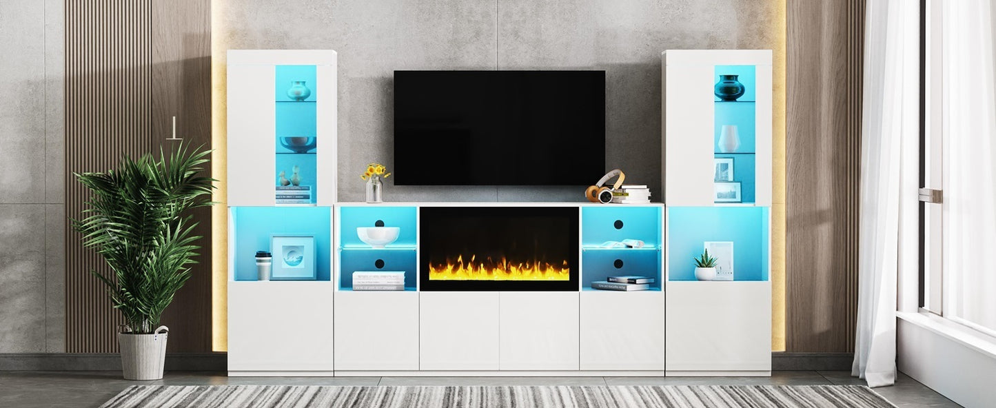 Eda Modern High Gloss Entertainment Center