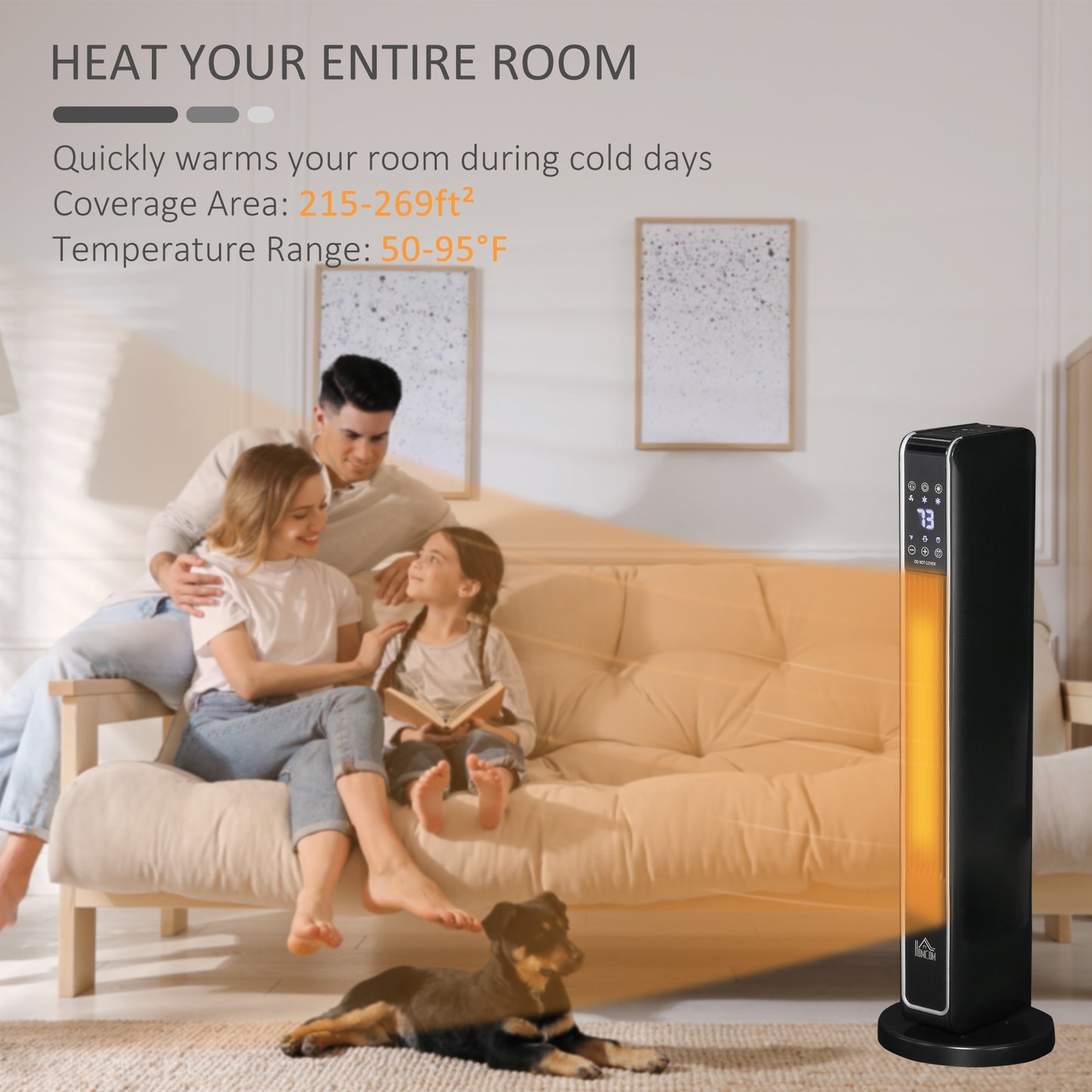 Oakridge Modern Oscillating Electric Heater