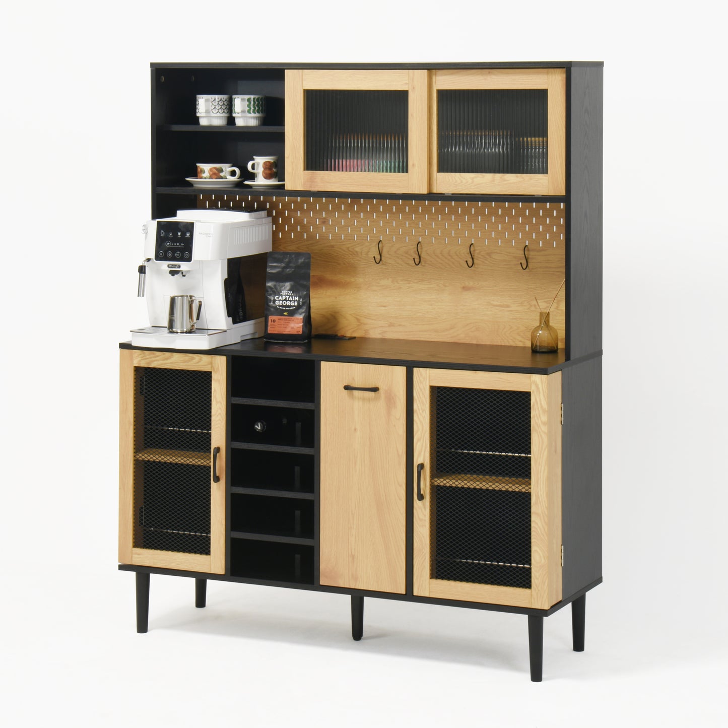 Somerset Modern Velvet Buffet Sideboard Cabinet