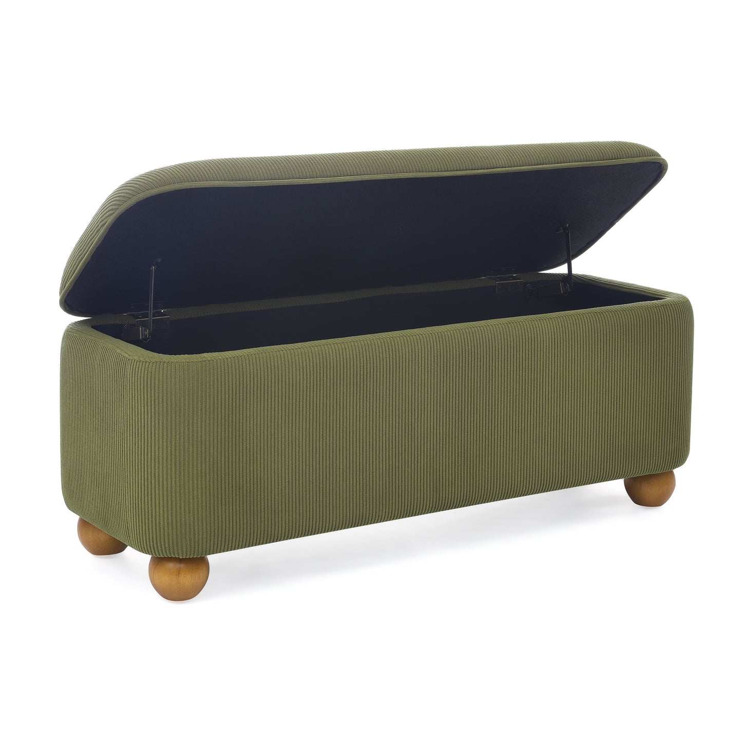 Silverleaf Modern Flannelette Fabric Ottoman Bench