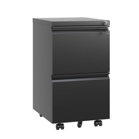 Fremont Modern Metal Rolling File Cabinet