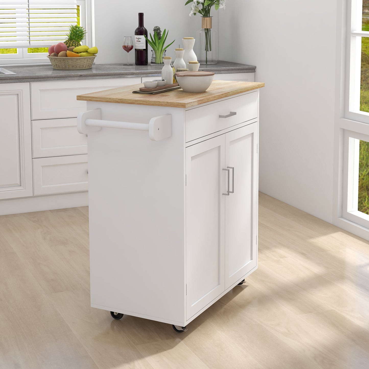 Ghivi Modern Kitchen Dining Trolley Cart