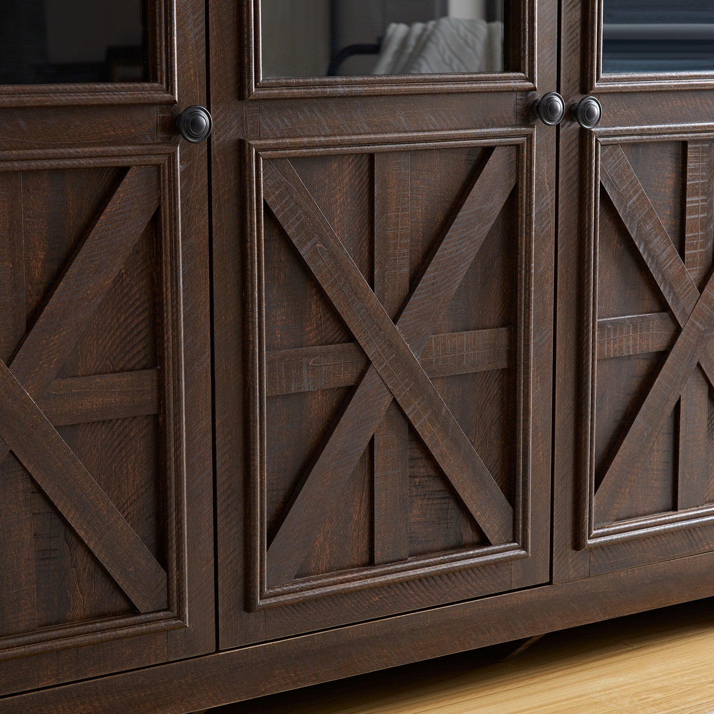 Jiron Craftsman Farmhouse 3-Door Buffet Cabinet